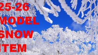 25-26MODEL SNOW ITEM販売開始